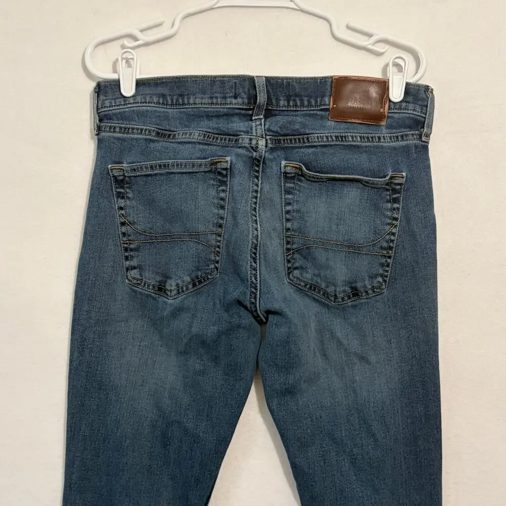 Hollister Jeans Mens 32x32 Slim Straight Leg Epic Flex Blue Stretchy Denim
